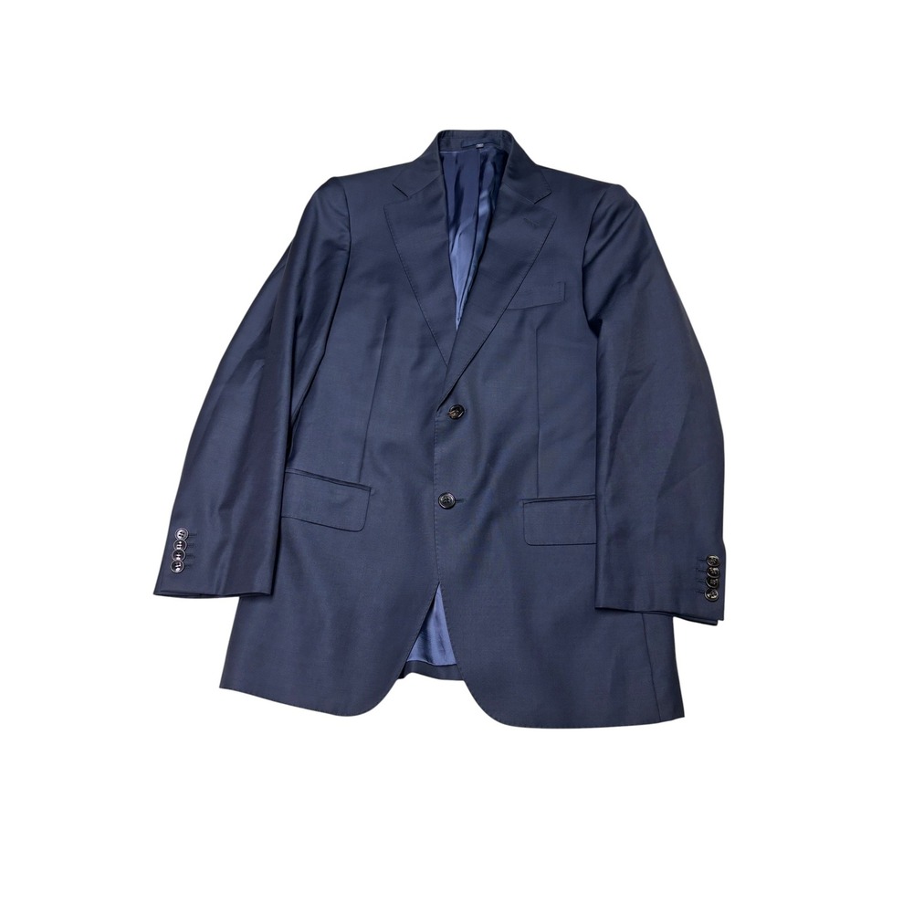 Suitsupply x Vitale Barberis Canonico Navy Blue Super 110s Wool Mens 36R